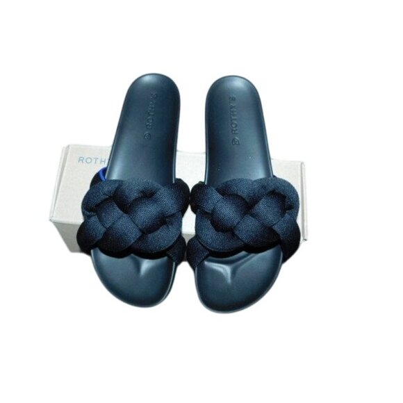 Rothy's Size 9.5 Black "The Summer Sandal" New in Box - Picture 1 of 5